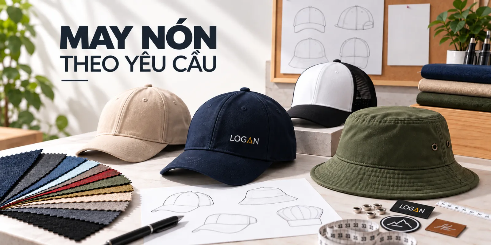 Xưởng may nón theo yêu cầu