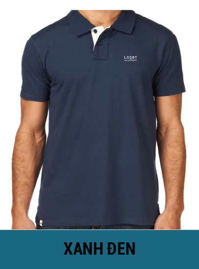áo thun đồng phục màu xanh đen navy
